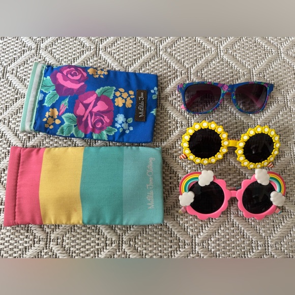 Matilda Jane Kids Sunglasses Bundle – 3 Pairs + 2 Soft Cases - Picture 1 of 4